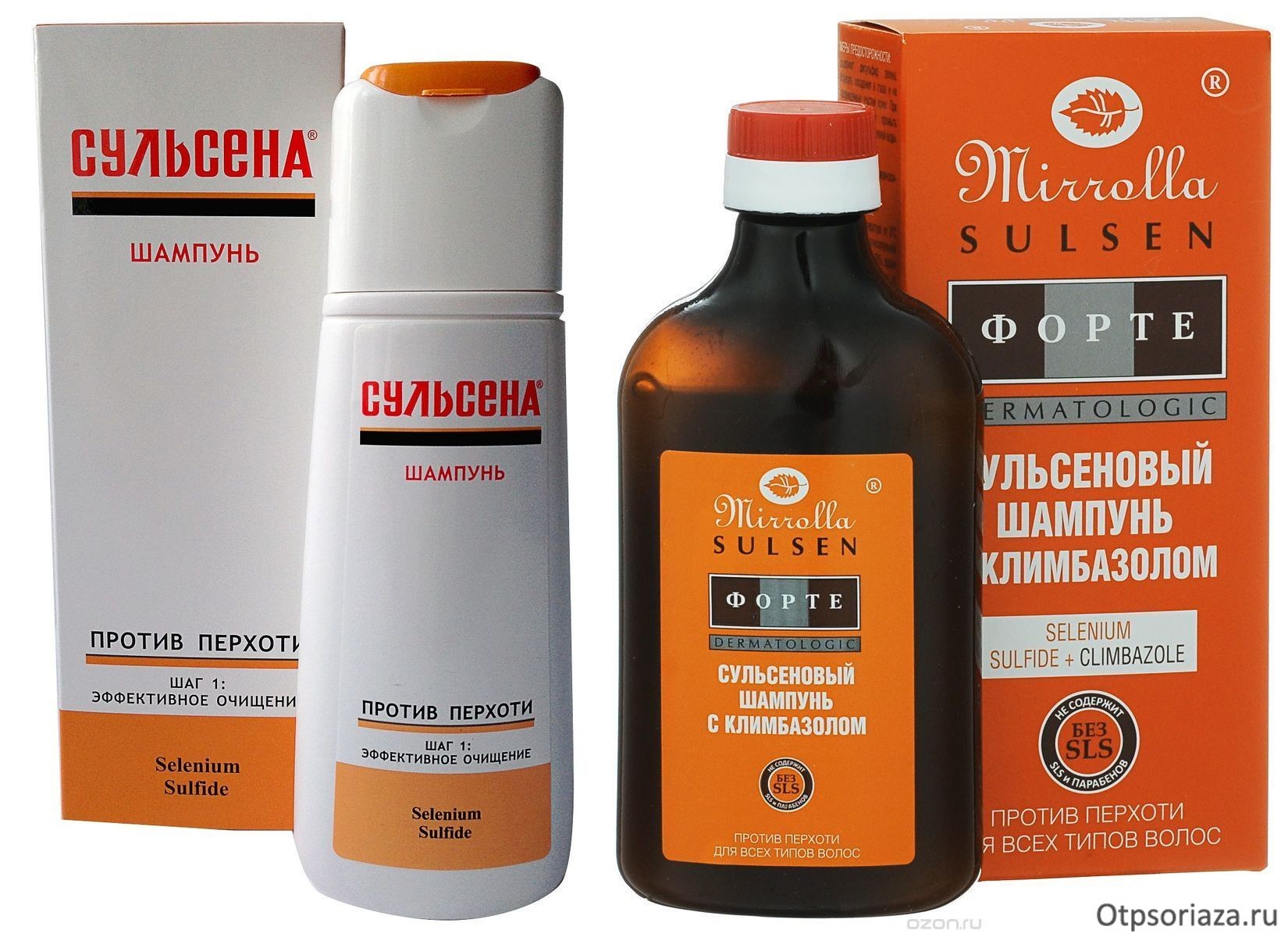 Шампуни сульсена Шампуни Сульсена и Сульсена Форте