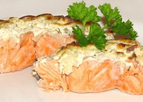 Горбуша запеченная в рукаве Горбуша запеченная в рукаве