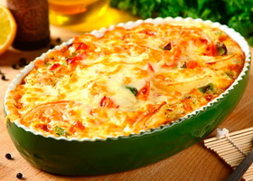 Курино-овощная запеканка Курино-овощная запеканка