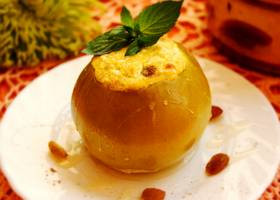 Печеные яблоки с сыром Печеные яблоки с сыром